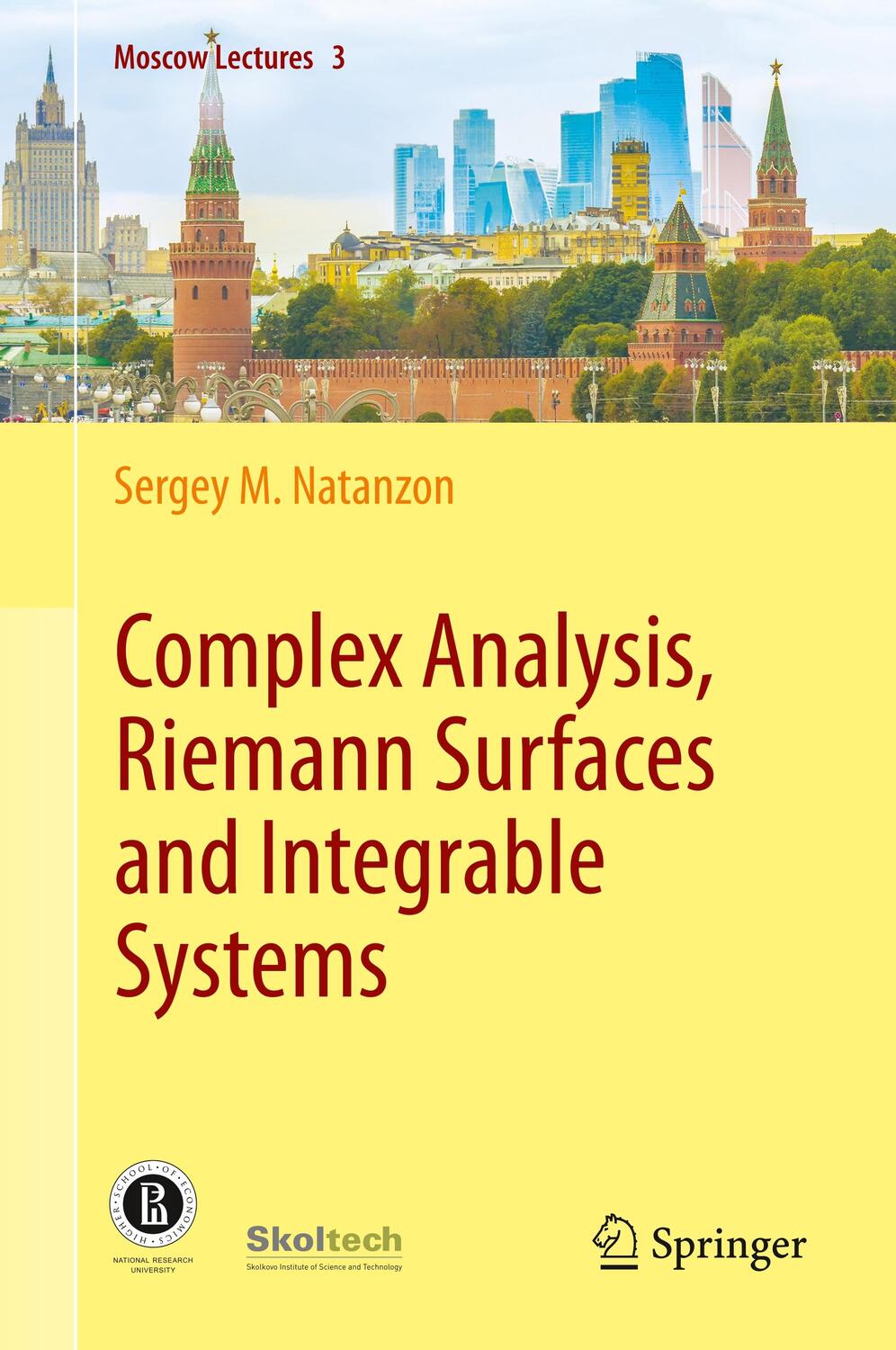 Cover: 9783030346393 | Complex Analysis, Riemann Surfaces and Integrable Systems | Natanzon