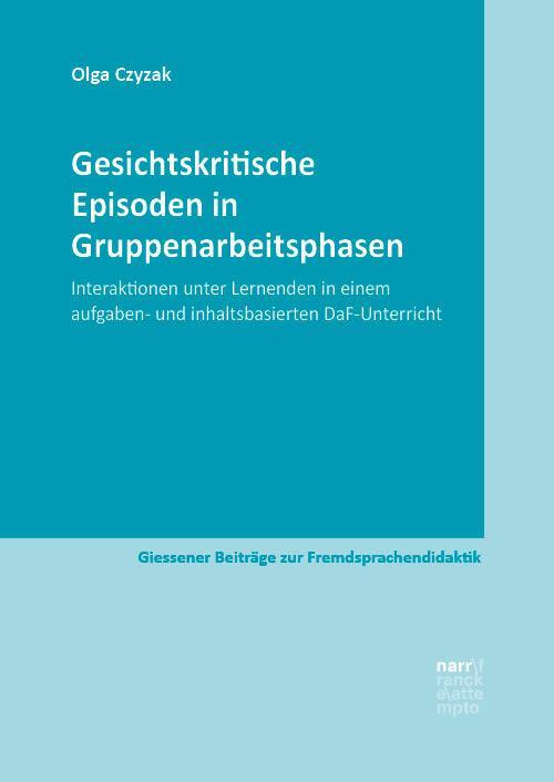 Cover: 9783823385875 | Gesichtskritische Episoden in Gruppenarbeitsphasen | Olga Czyzak