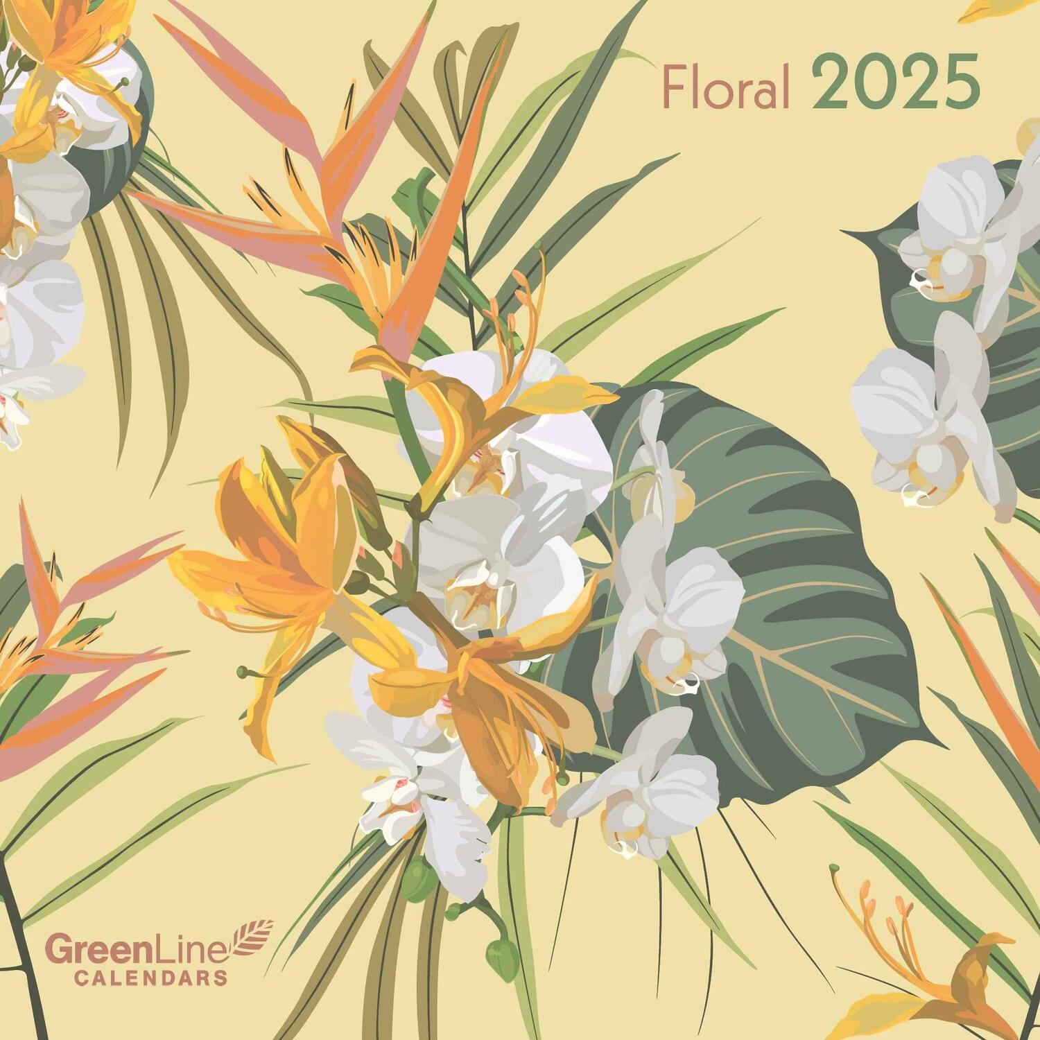 Cover: 4002725981721 | GreenLine Floral 2025 - Wand-Kalender - Broschüren-Kalender - 30x30...