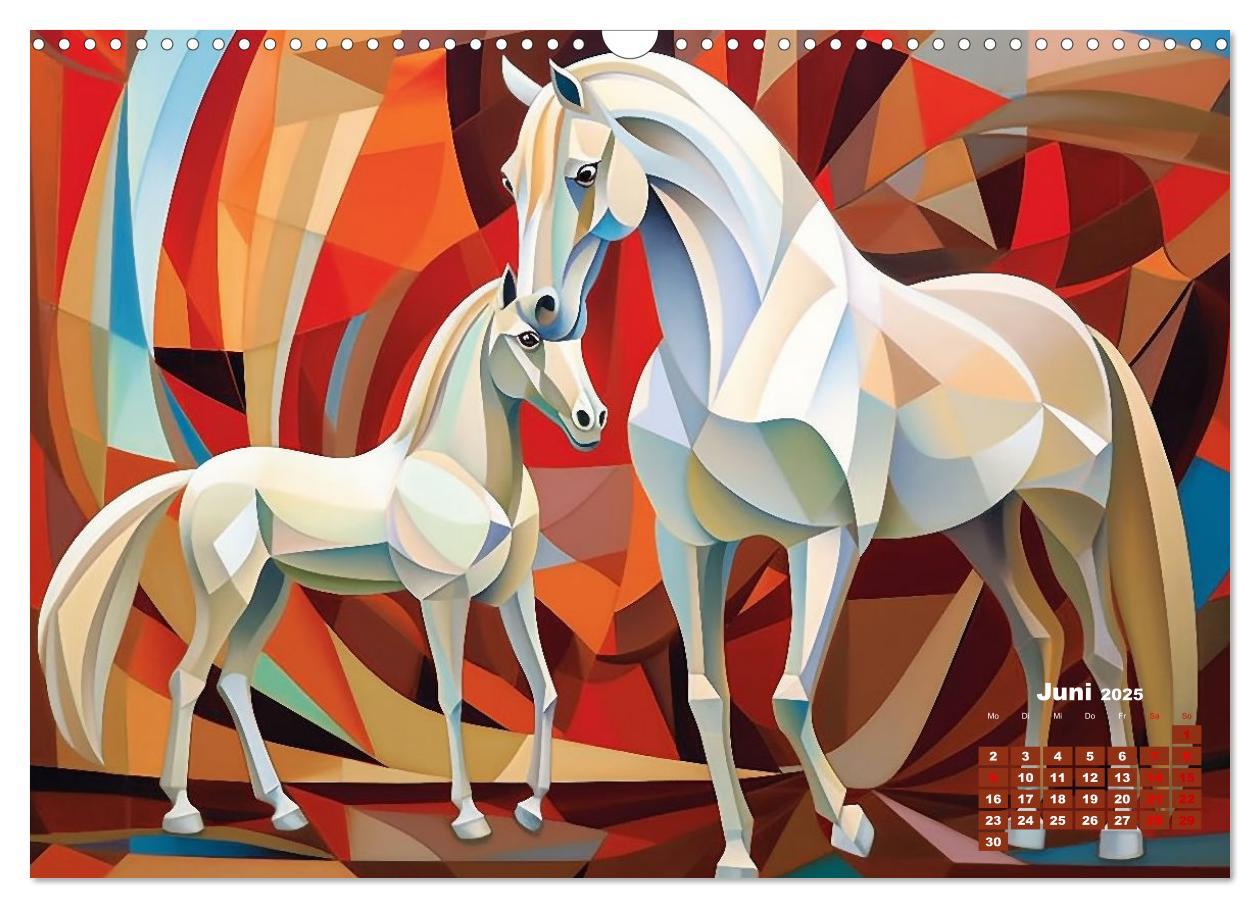 Bild: 9783383899898 | Pferde - Modern Art (Wandkalender 2025 DIN A3 quer), CALVENDO...