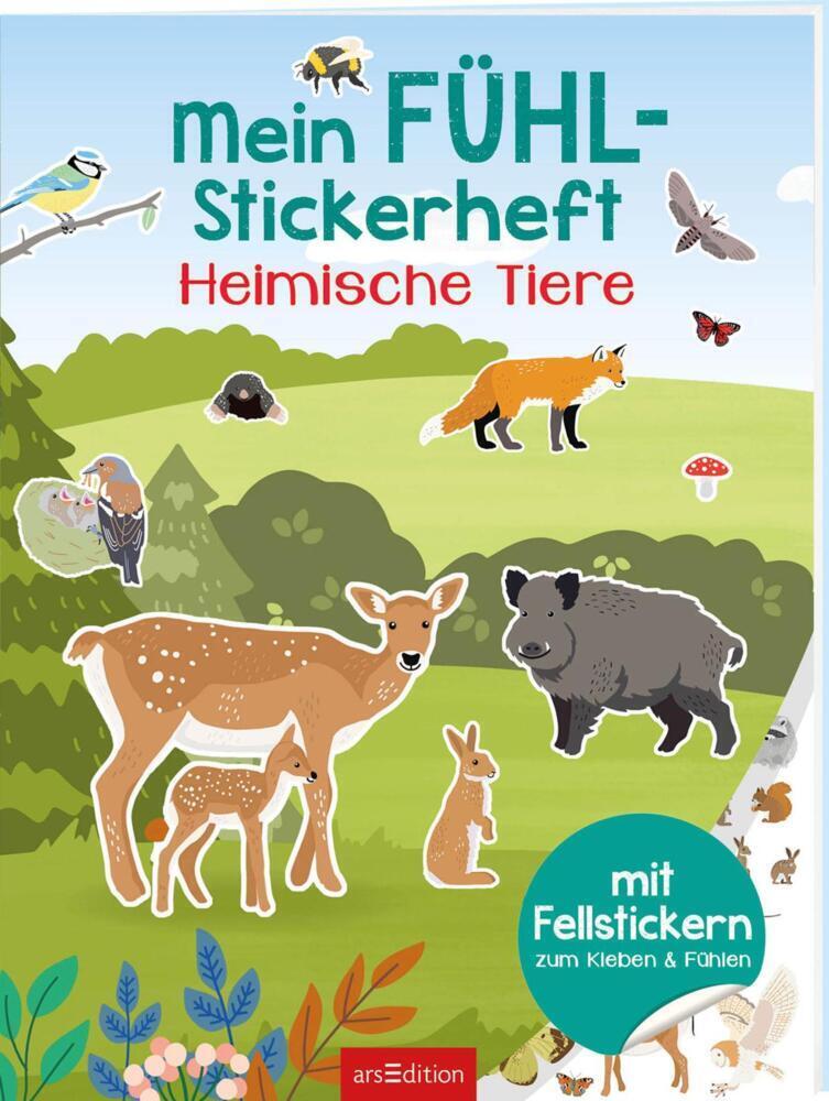 Cover: 9783845840031 | Mein Fühl-Stickerheft - Heimische Tiere | Lena Bellermann | Buch