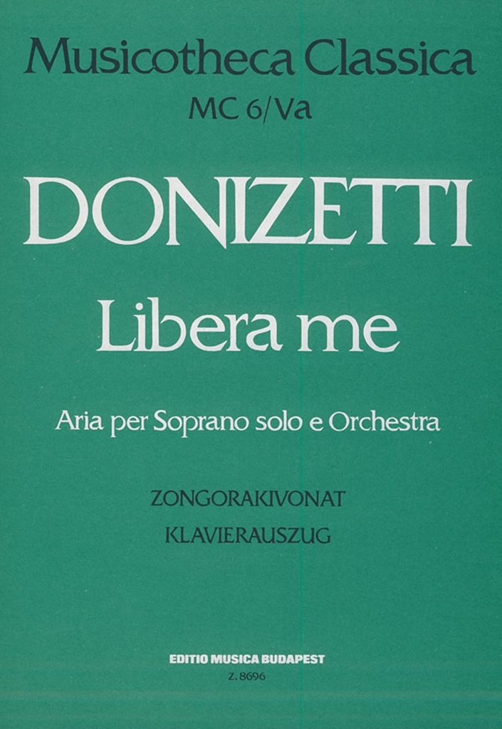 Cover: 9790080086964 | Libera Me Oratorium Piano Score | Gaetano Donizetti | Buch | 1980