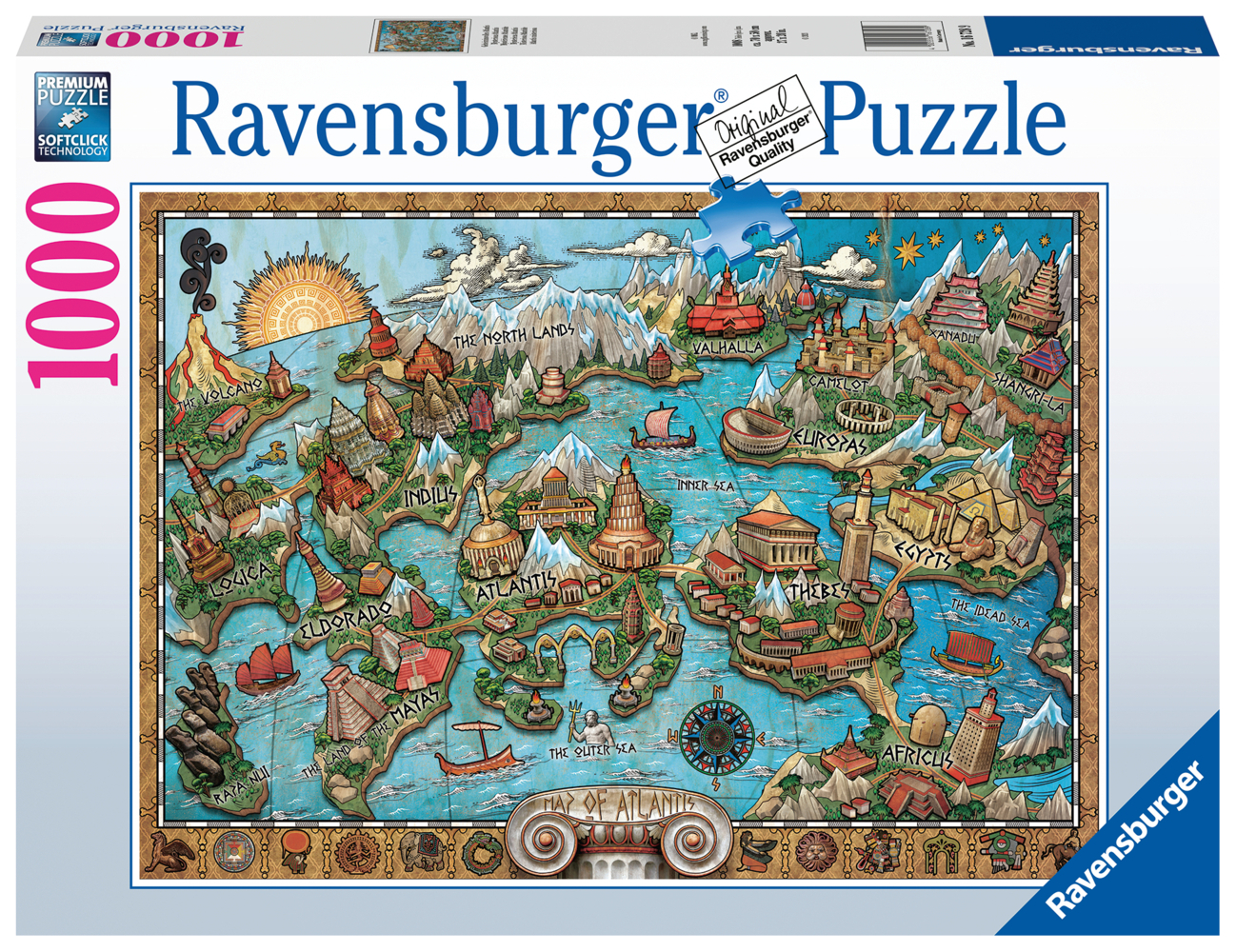 Cover: 4005556167289 | Ravensburger Puzzle 16728 - Geheimnisvolles Atlantis - 1000 Teile...