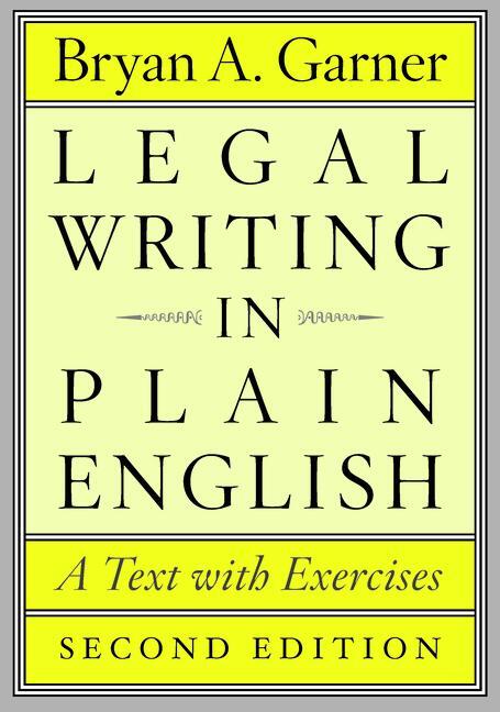 Cover: 9780226283937 | Legal Writing in Plain English, Second Edition | A Text with Exercises