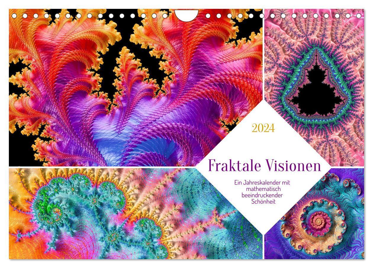 Cover: 9783383736346 | Fraktale Visionen (Wandkalender 2024 DIN A4 quer), CALVENDO...
