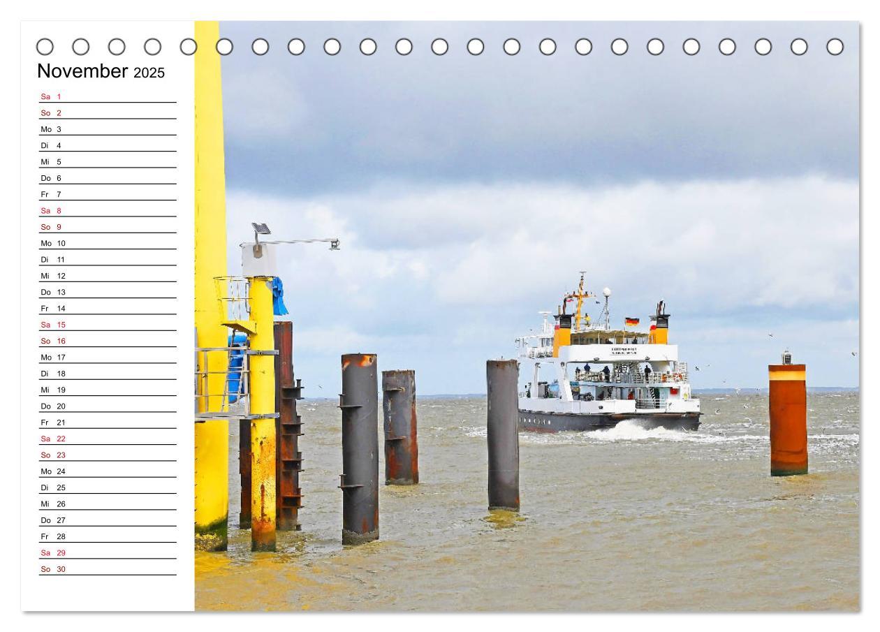 Bild: 9783435114870 | Hallig Hooge - Romantik Pur (Tischkalender 2025 DIN A5 quer),...