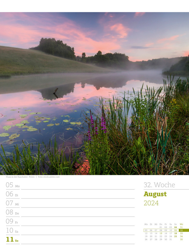 Bild: 9783838434001 | Poetische Landschaften - Wochenplaner Kalender 2024 | Kunstverlag