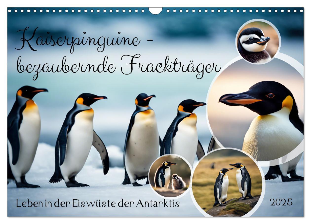 Cover: 9783383822810 | Kaiserpinguine - bezaubernde Frackträger (Wandkalender 2025 DIN A3...