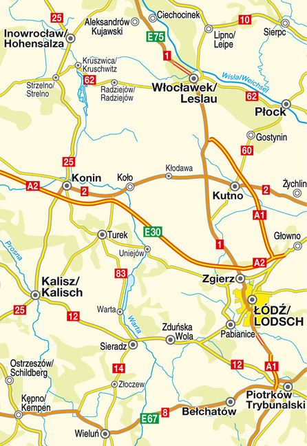 Bild: 9783931103194 | Höfer Straßenkarte Polen, Wartheland-Ost | Klaus Höfer | (Land-)Karte