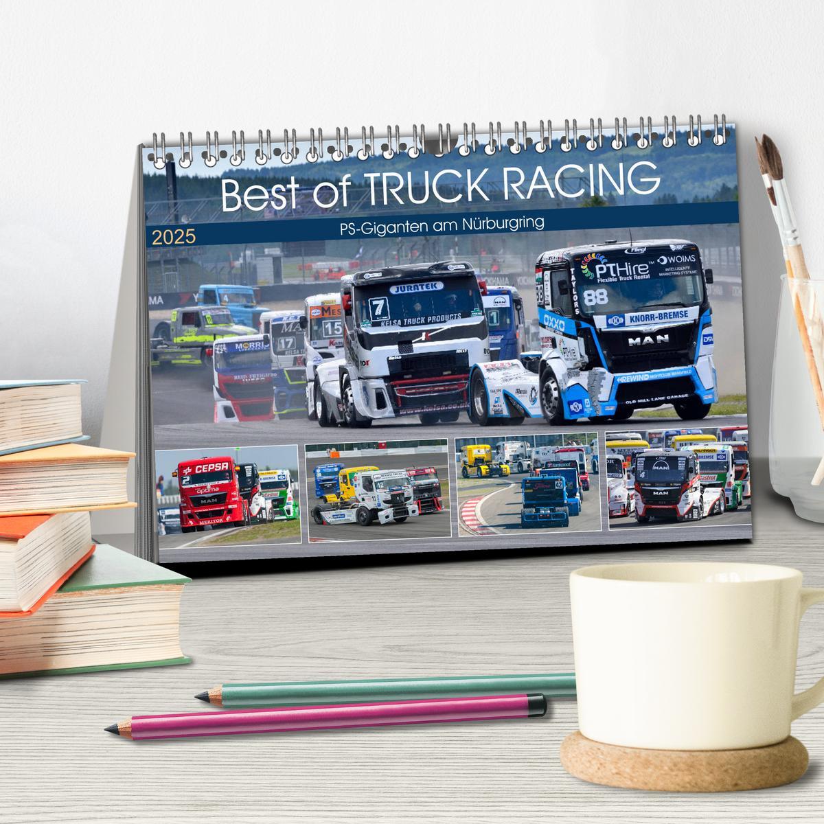 Bild: 9783457159156 | Best of TRUCK RACING (Tischkalender 2025 DIN A5 quer), CALVENDO...