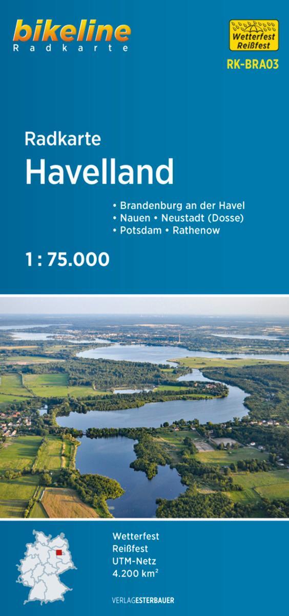 Cover: 9783850009195 | Radkarte Havelland 1:75.000 (RK-BRA03) | Esterbauer Verlag | Deutsch