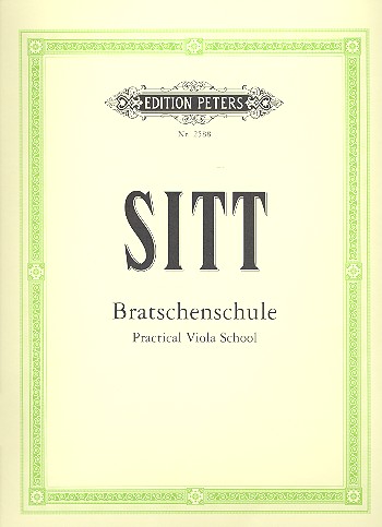 Cover: 9790014012021 | Practical Viola School | Hans Sitt | Buch | 68 S. | Deutsch | 2001