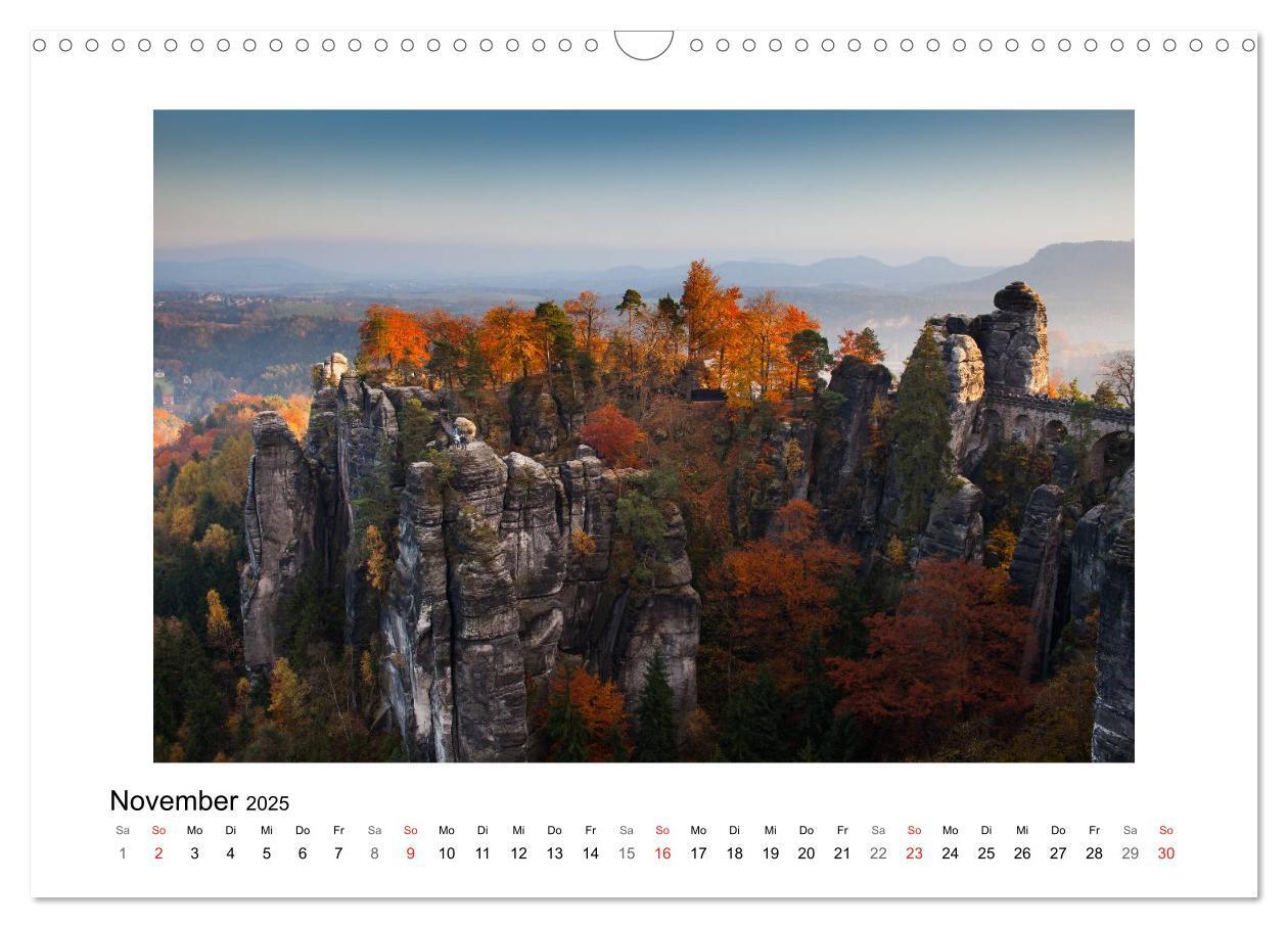 Bild: 9783435840823 | Bastei - Sächsische Schweiz (Wandkalender 2025 DIN A3 quer),...