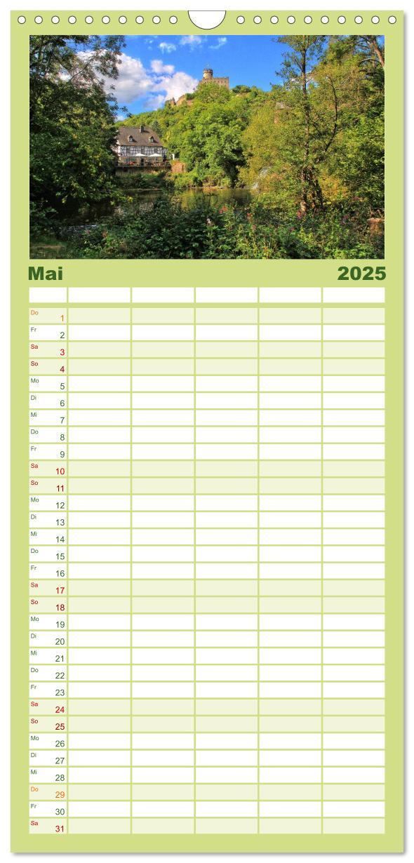 Bild: 9783457105580 | Familienplaner 2025 - Burgenland Eifel mit 5 Spalten (Wandkalender,...