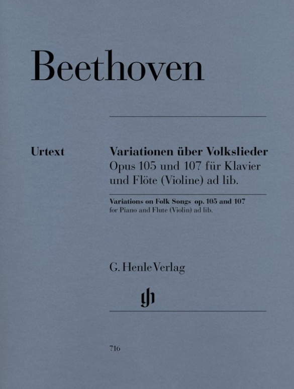 Cover: 9790201807164 | Ludwig van Beethoven - Variationen über Volkslieder op. 105 und 107...
