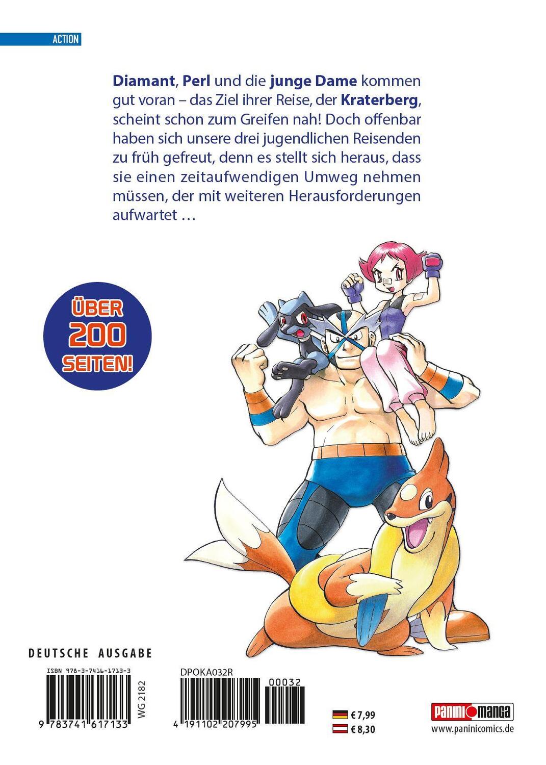 Rückseite: 9783741617133 | Pokémon - Die ersten Abenteuer | Bd. 32: Diamant und Perl | Buch