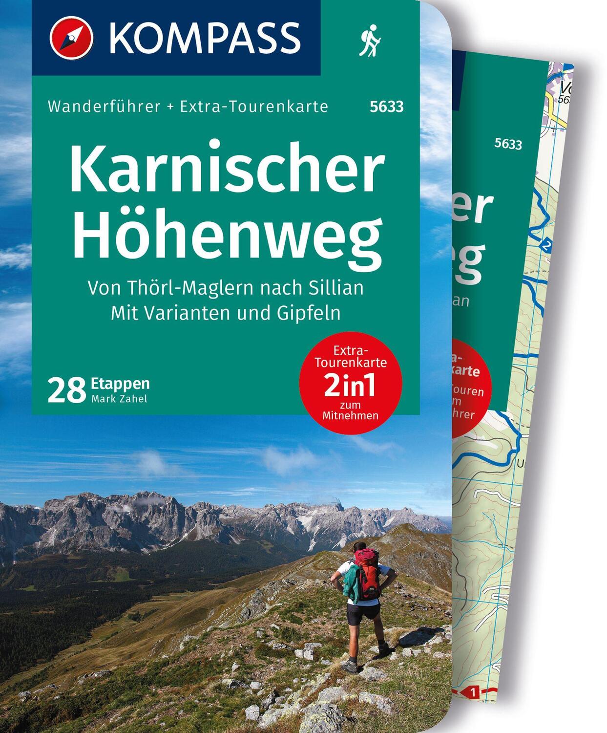Cover: 9783991219293 | KOMPASS Wanderführer Karnischer Höhenweg, Von Thörl-Maglern nach...