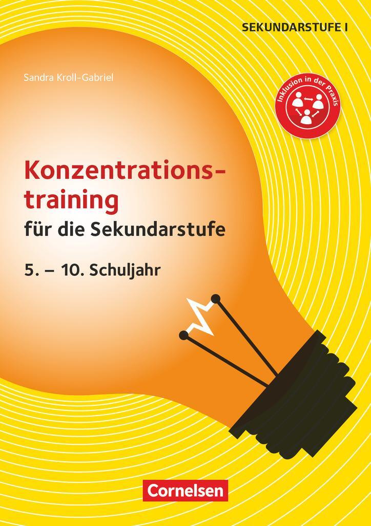Cover: 9783589161867 | Konzentrationstraining für die Sekundarstufe (2. Auflage) | Broschüre