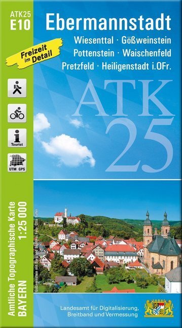 Cover: 9783899337624 | ATK25-E10 Ebermannstadt (Amtliche Topographische Karte 1:25000) | 2019