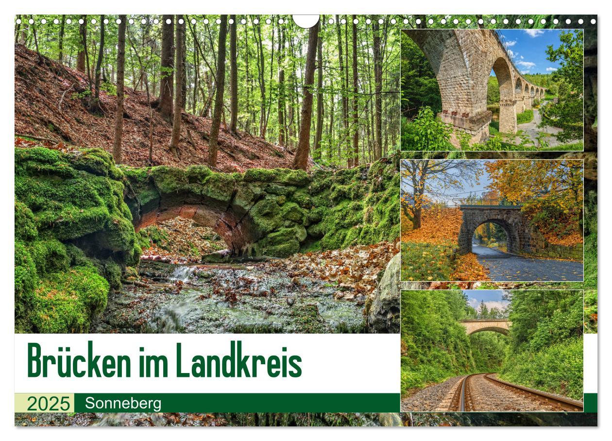 Cover: 9783435436804 | Brücken des Landkreises Sonneberg (Wandkalender 2025 DIN A3 quer),...