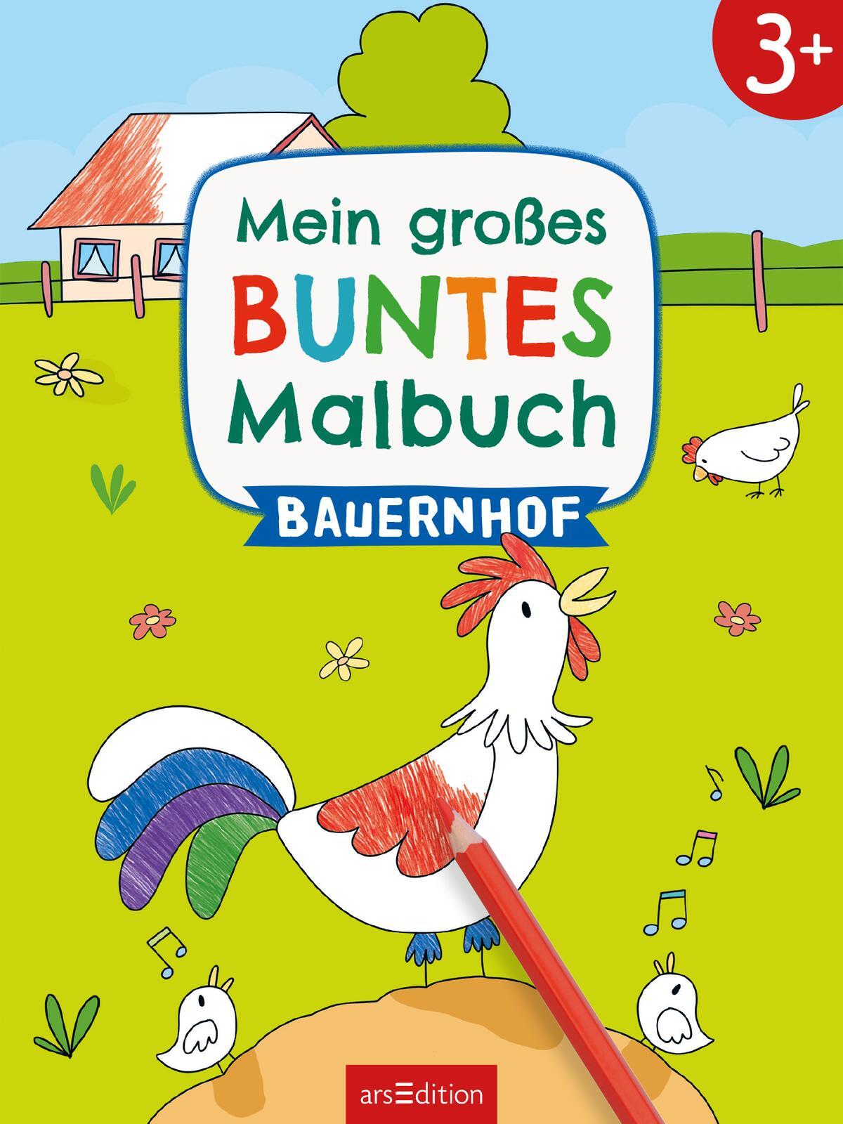 Bild: 9783845856391 | Mein großes buntes Malbuch - Bauernhof | ab 3 Jahren | Marlit Kraus