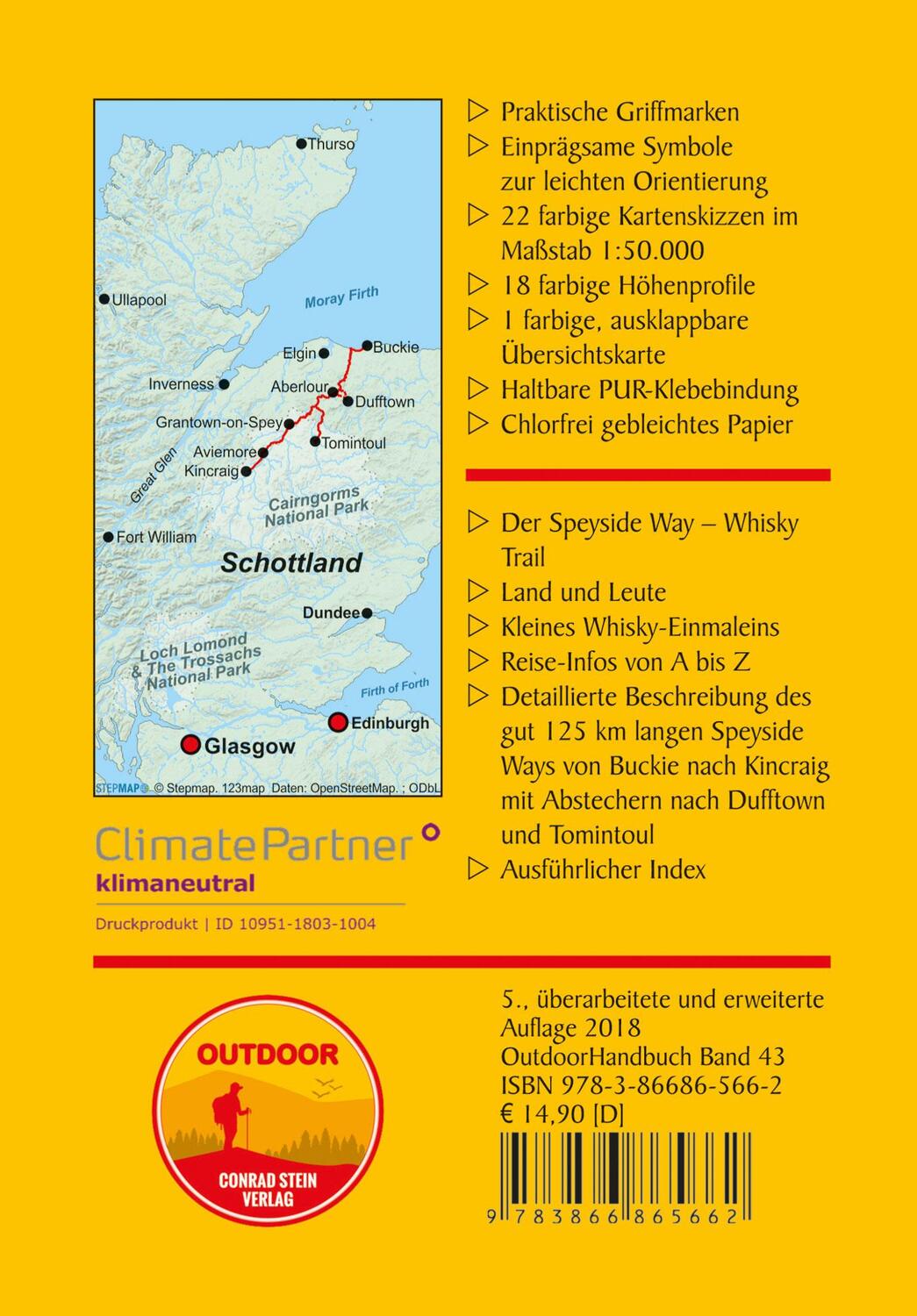 Rückseite: 9783866865662 | Schottland: Speyside Way Whisky Trail | Hartmut Engel | Taschenbuch