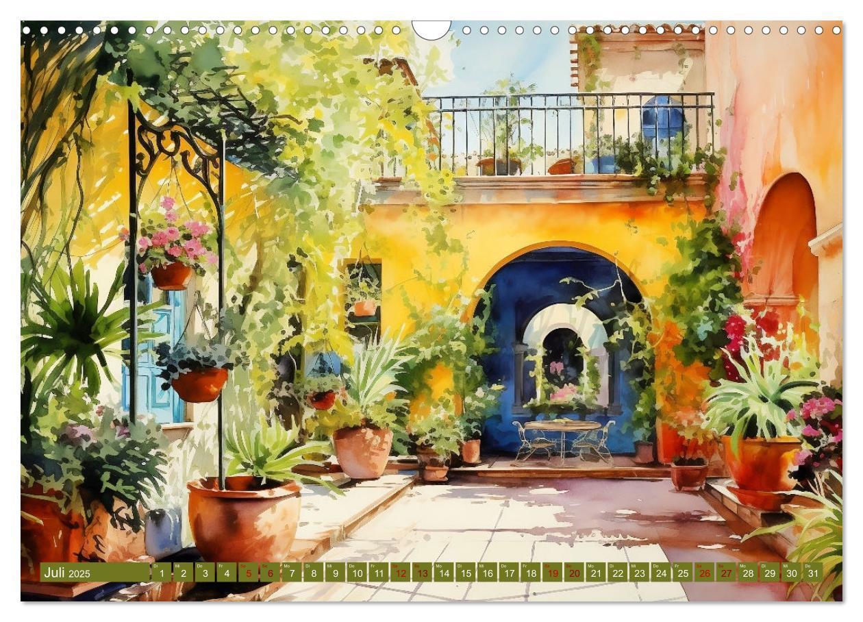 Bild: 9783383835346 | Lauschige Gartenecken (Wandkalender 2025 DIN A3 quer), CALVENDO...