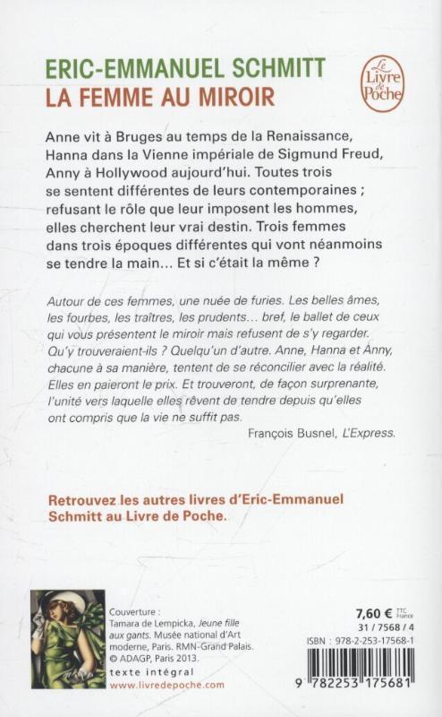 Rückseite: 9782253175681 | La femme au miroir | Eric-Emmanuel Schmitt | Taschenbuch | Französisch
