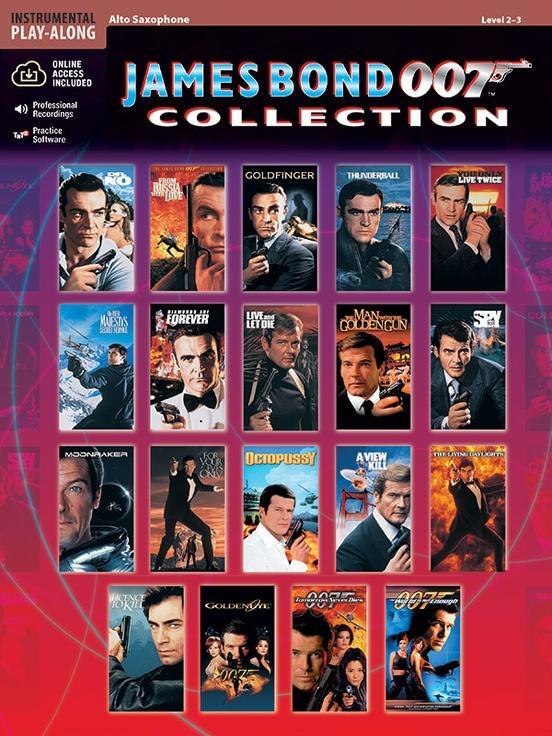 Cover: 654979185840 | James Bond 007 Collection | Alto Sax, Book &amp; Online Audio/Software