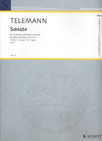 Cover: 9790001093811 | Sonate G | Georg Philipp Telemann | Buch | Schott Music
