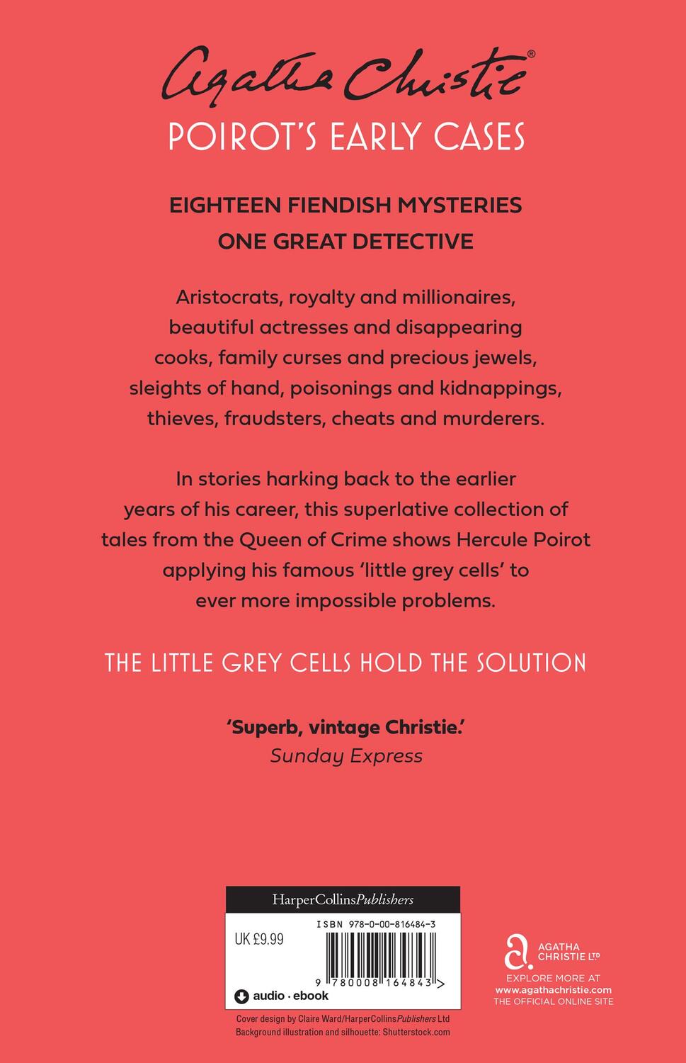 Rückseite: 9780008164843 | Poirot's Early Cases | Agatha Christie | Taschenbuch | Poirot | 330 S.