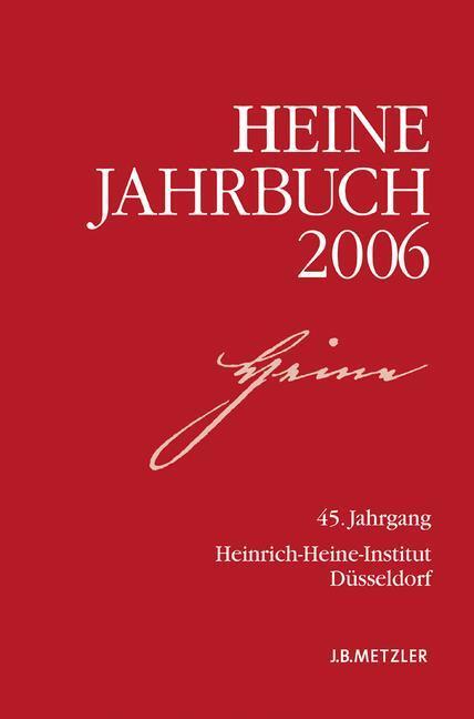 Cover: 9783476021588 | Heine-Jahrbuch 2006 | 45. Jahrgang | Kenneth A. Loparo | Taschenbuch
