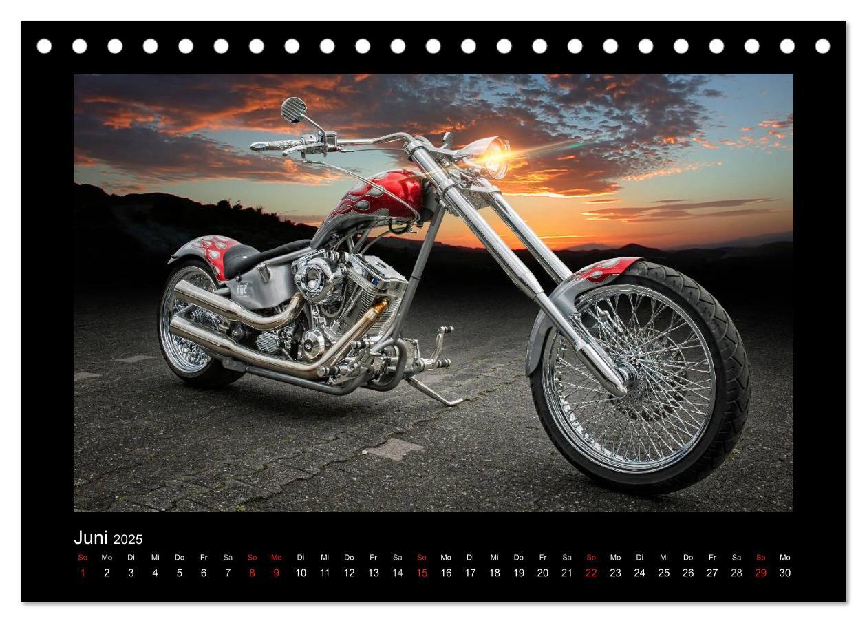 Bild: 9783435707973 | Motorrad-Träume ¿ Chopper und Custombikes (Tischkalender 2025 DIN...