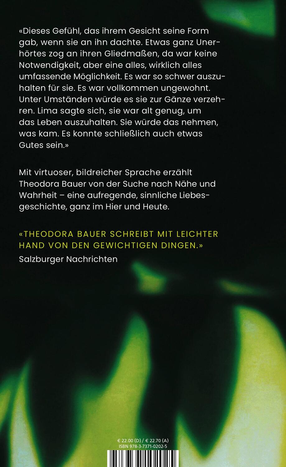 Rückseite: 9783737102025 | Glühen | Theodora Bauer | Buch | 128 S. | Deutsch | 2024