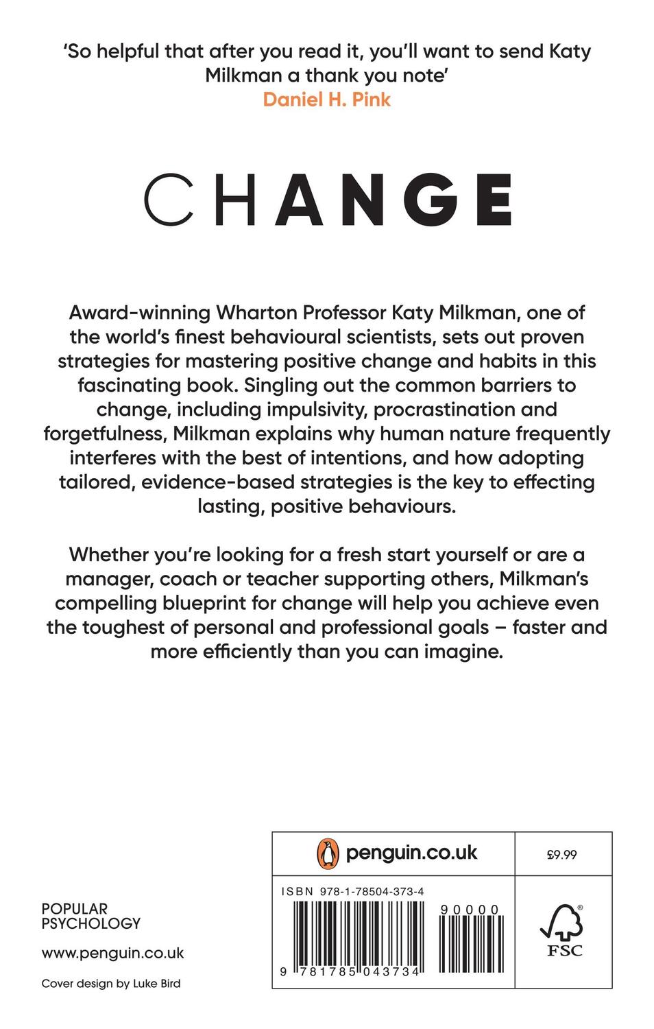 Rückseite: 9781785043734 | How to Change | Katy Milkman | Taschenbuch | Englisch | 2022