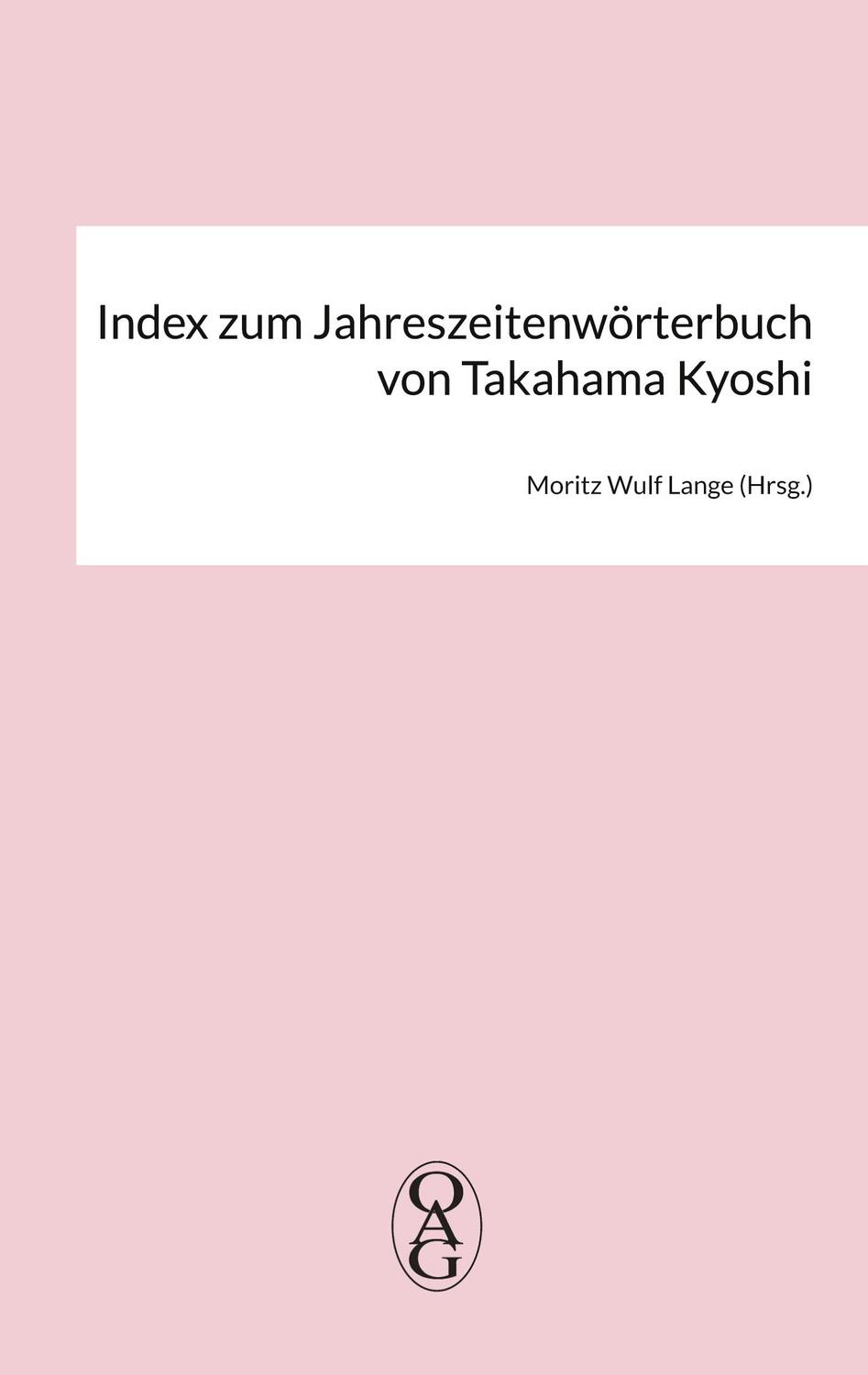 Cover: 9783754398630 | Index zum Jahreszeitenwörterbuch von Takahama Kyoshi | Lange | Buch
