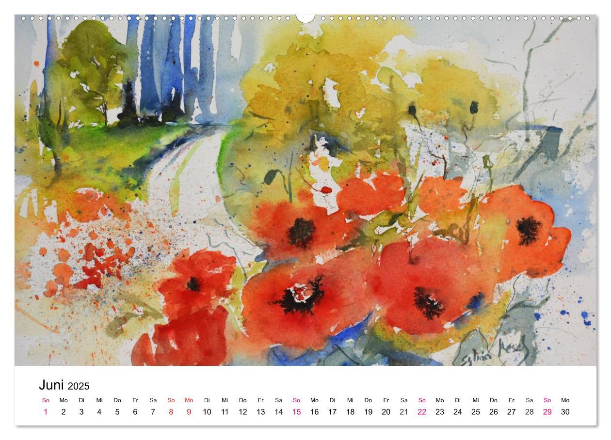 Bild: 9783435494019 | Mit Aquarellen durch das Jahr (hochwertiger Premium Wandkalender...