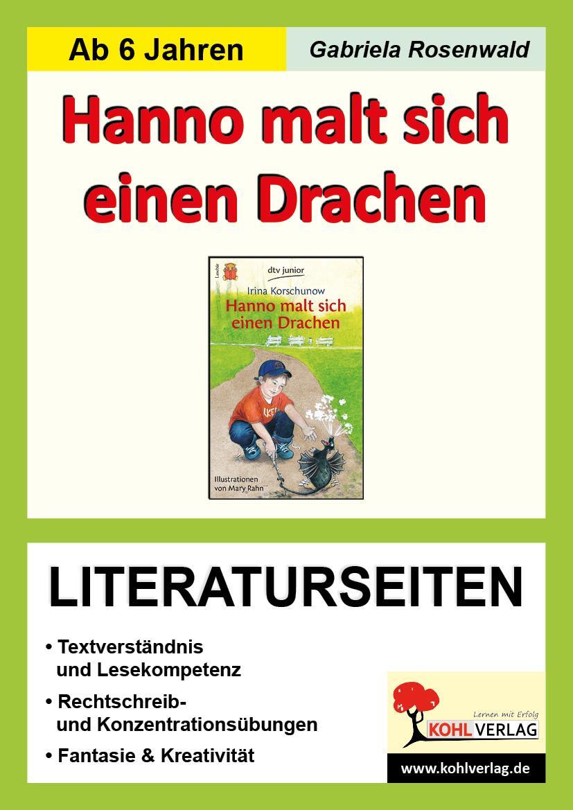 Cover: 9783956867828 | Hanno malt sich einen Drachen - Literaturseiten | Buch | Deutsch