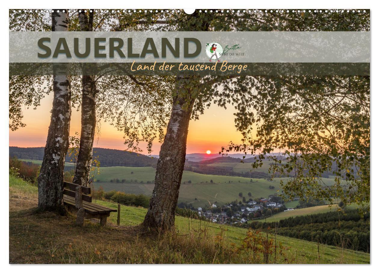Cover: 9783675549630 | Sauerland - Land der tausend Berge (Wandkalender 2024 DIN A2 quer),...