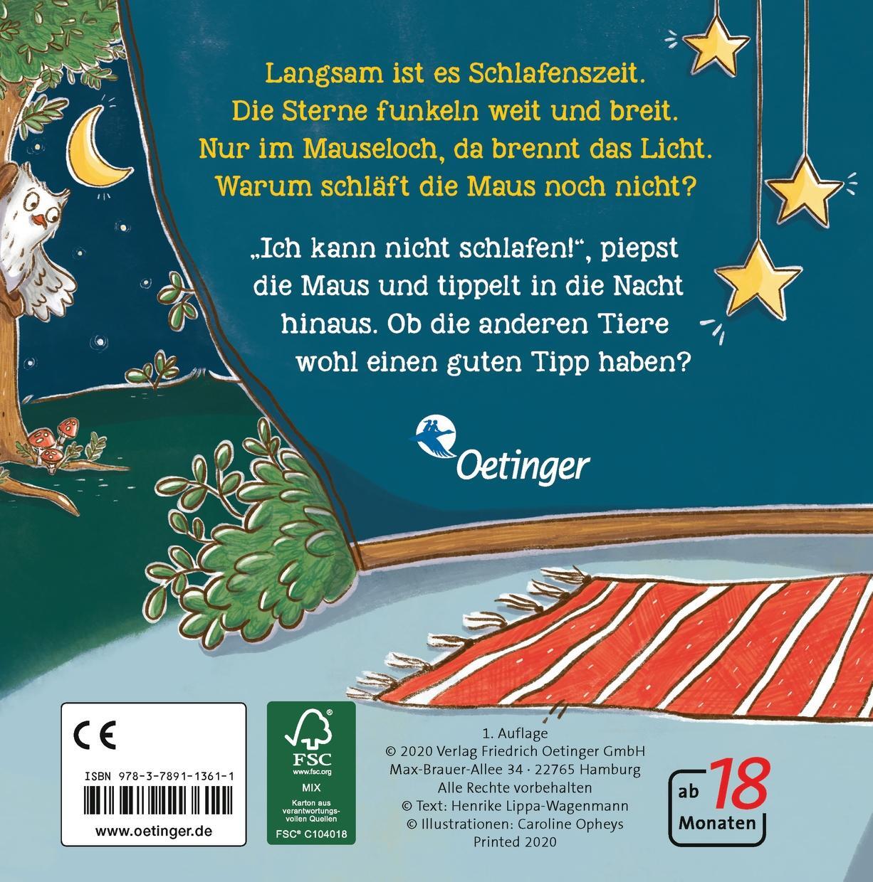 Rückseite: 9783789113611 | Licht aus, kleine Maus! | Henrike Lippa-Wagenmann | Buch | PAPPE