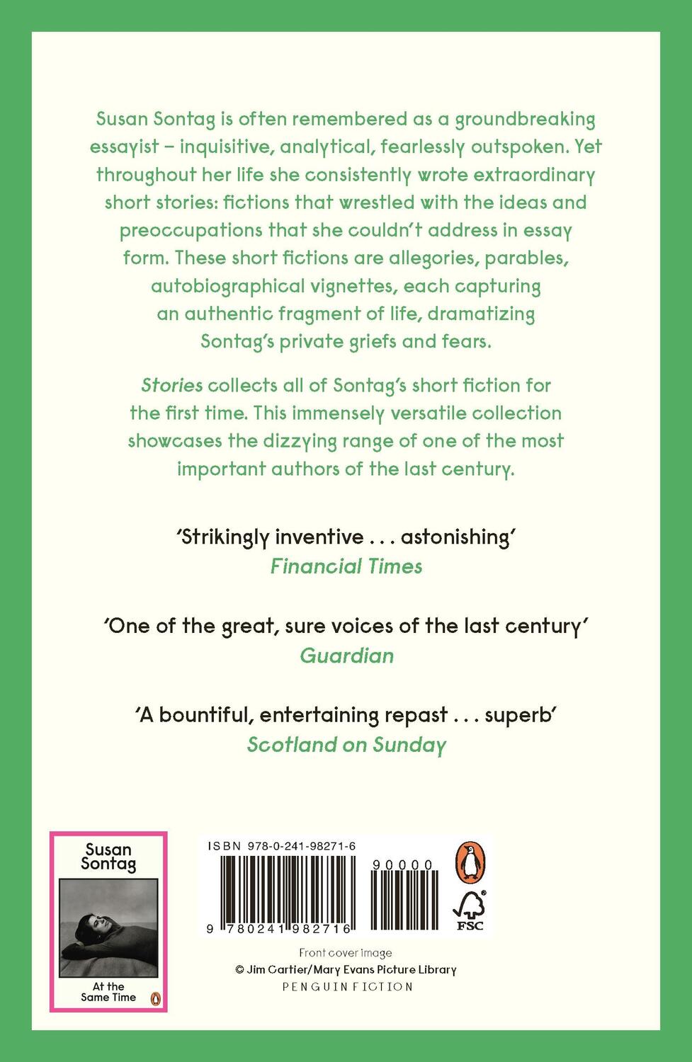 Rückseite: 9780241982716 | Stories | Collected Stories | Susan Sontag | Taschenbuch | Englisch