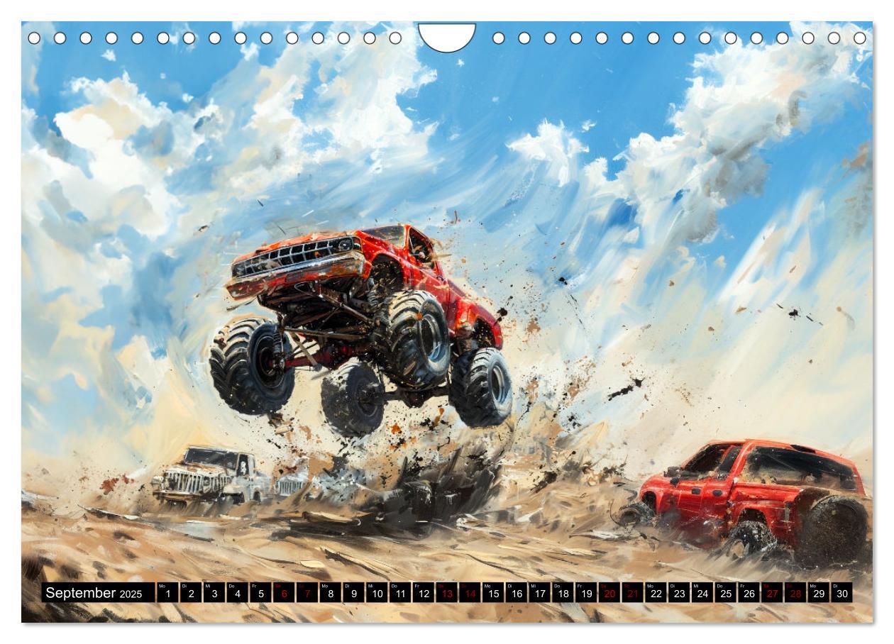 Bild: 9783383822322 | Wilde Monstertrucks (Wandkalender 2025 DIN A4 quer), CALVENDO...