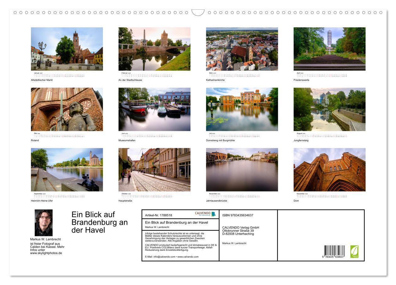 Bild: 9783435634637 | Ein Blick auf Brandenburg an der Havel (Wandkalender 2025 DIN A2...