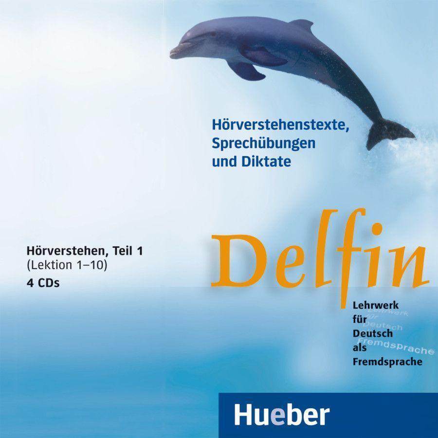 Cover: 9783190416011 | Delfin. Hörverstehen 1. 4 CDs | Lektion 1-10 | Audio-CD | 225 Min.