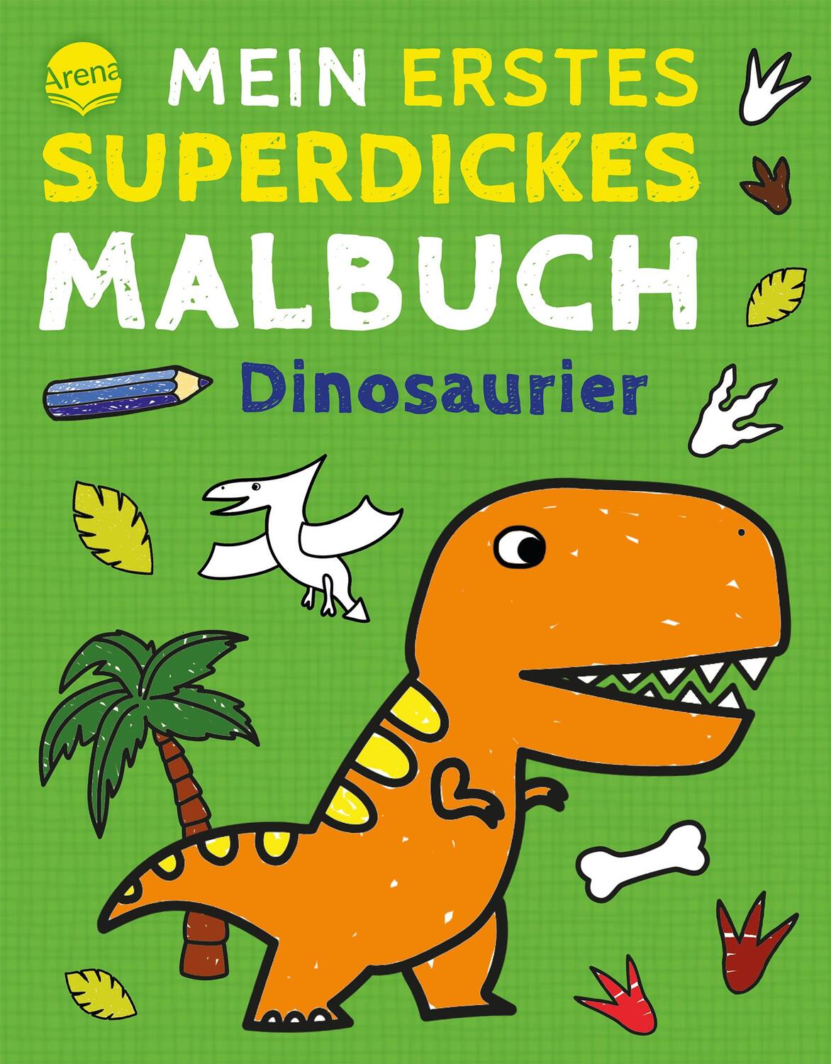 Cover: 9783401718279 | Mein erstes superdickes Malbuch. Dinosaurier | Hannah Baldwin | Buch