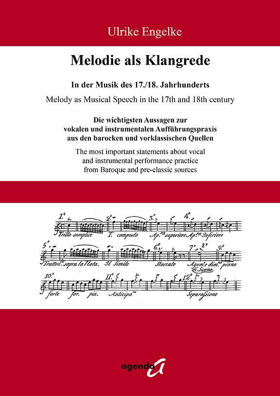 Cover: 9783896886040 | Melodie als Klangrede. In der Musik des 17./18. Jahrhunderts | Engelke