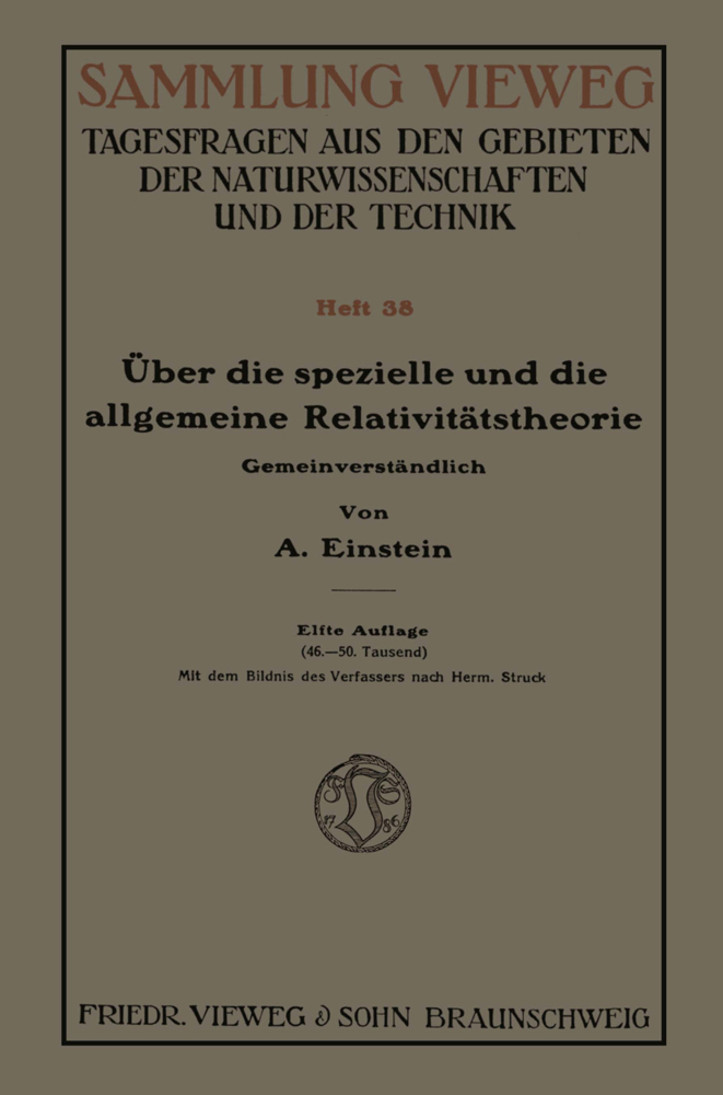 Cover: 9783322982728 | Über die spezielle und die allgemeine Relativitätstheorie...