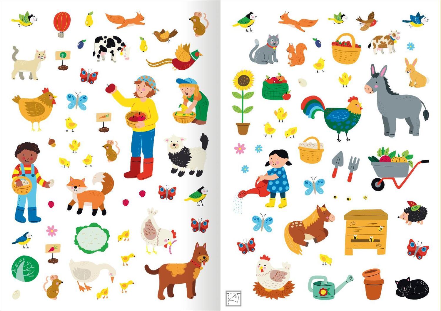 Bild: 9783845851235 | Meine Sticker - Bauernhoftiere | Über 300 Sticker | Taschenbuch | 2023