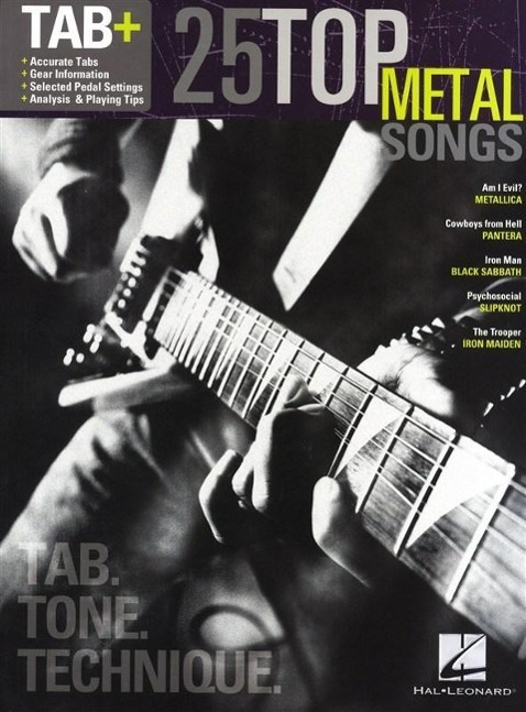 Cover: 9781476813370 | 25 Top Metal Songs - Tab. Tone. Technique. | Tab+ | Hal Leonard Corp