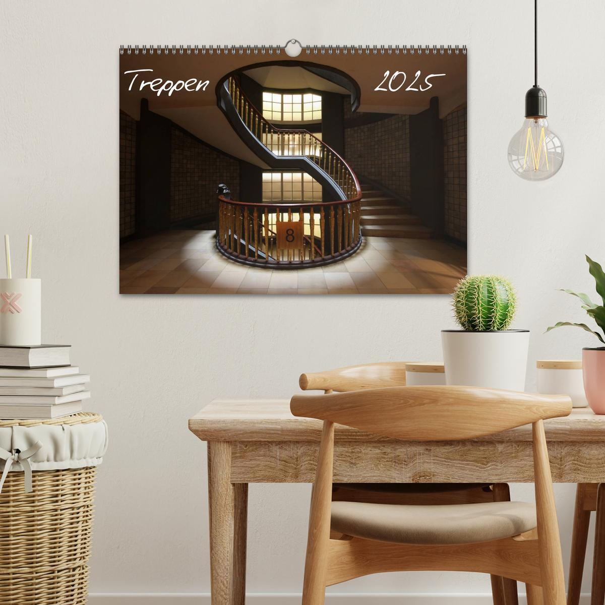 Bild: 9783435820382 | Treppen (Wandkalender 2025 DIN A3 quer), CALVENDO Monatskalender